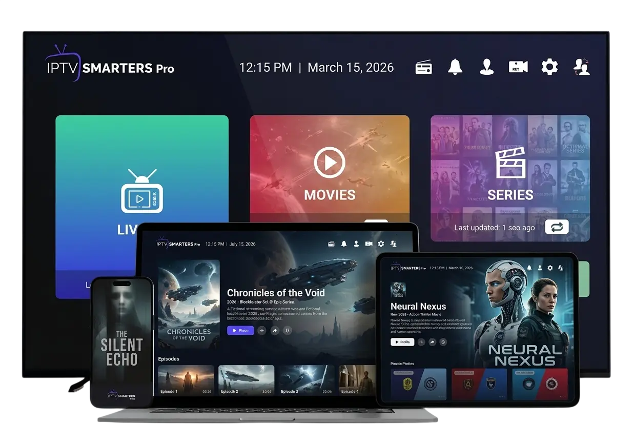Application IPTV Smarters Pro sur Smart TV, ordinateur, tablette et smartphone